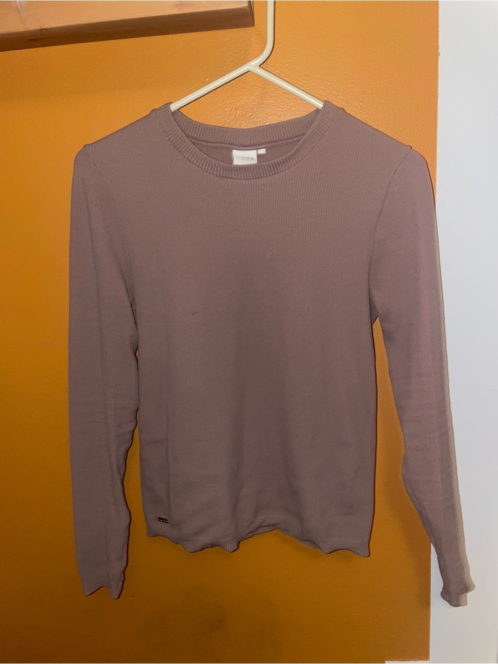 Lune Active Maia Rib Long Sleeve Top brown tan Modal Large